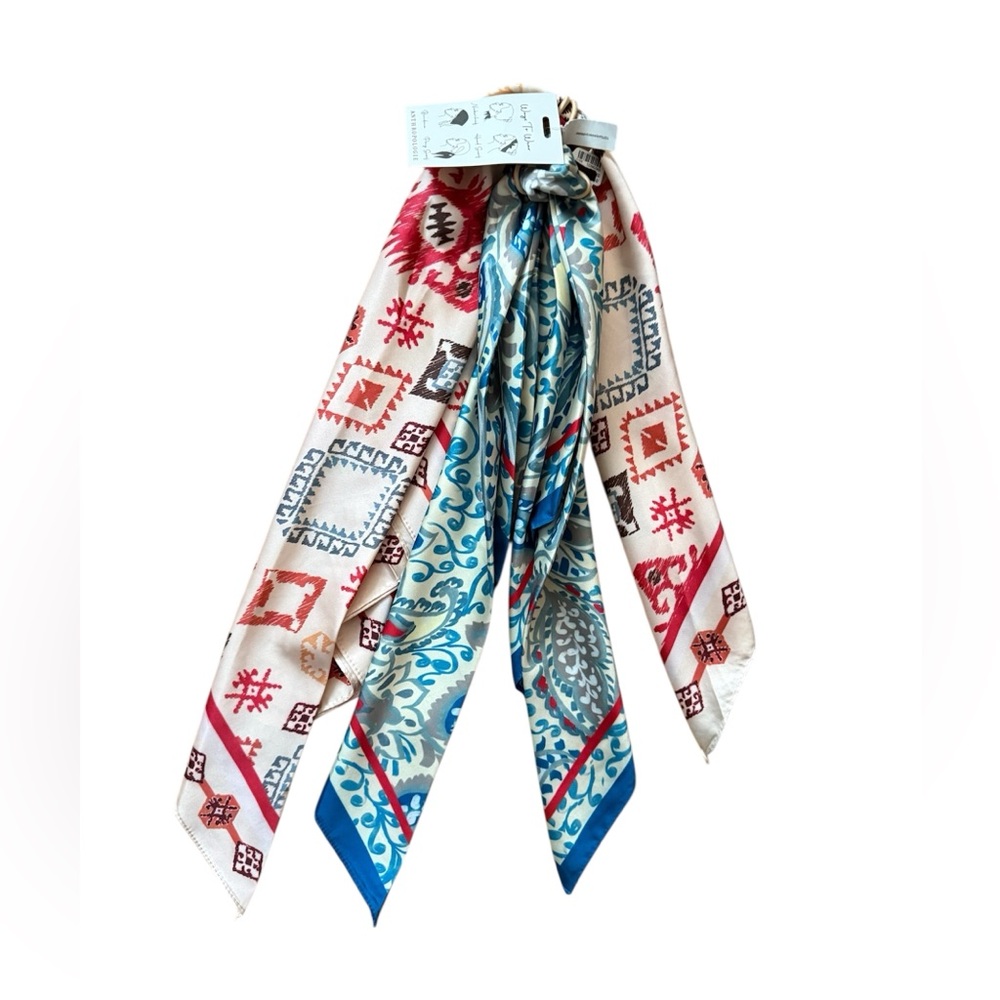 NWT Anthropologie Icon Hair Scarves, Set of 2 - Picture 4 of 4